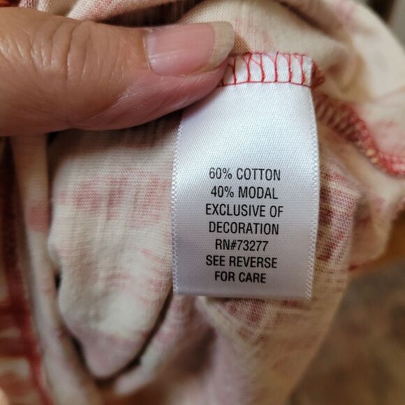 Sonoma Orange/pink/white Shift Dress Size S Boho Bloomcore Lace Front - Picture 6 of 7